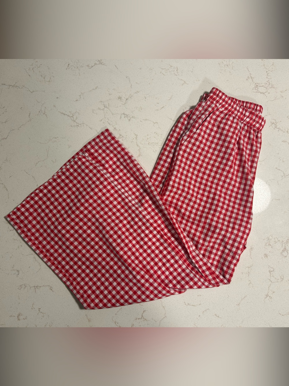 Red and White Gingham Women’s Jean